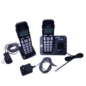 Panasonic DECT 6.0 KX-TGE430 Cordless Phone System w/ 2 Handsets Caller ID